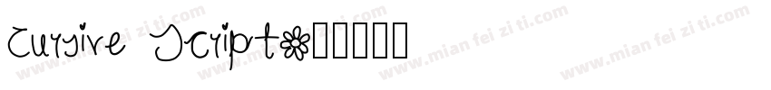 Cursive Script字体转换